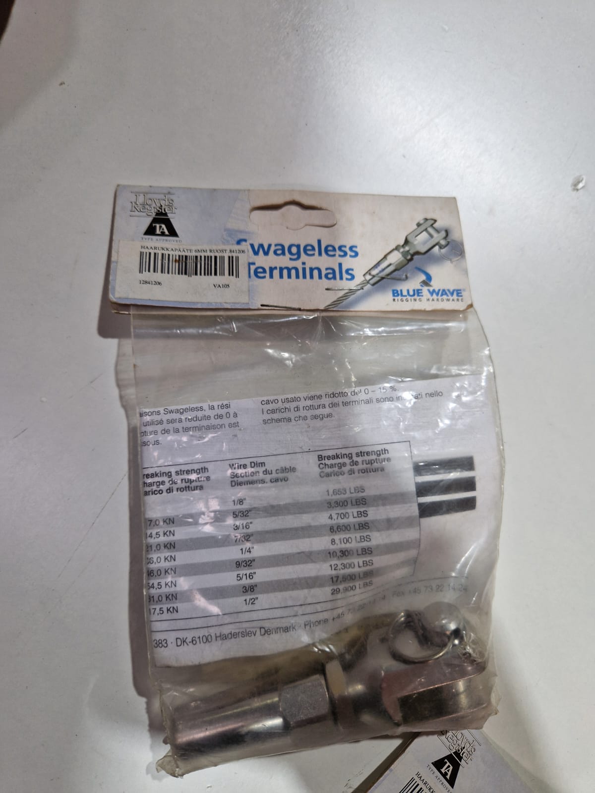 Bluewave Swageless vantos antgalis