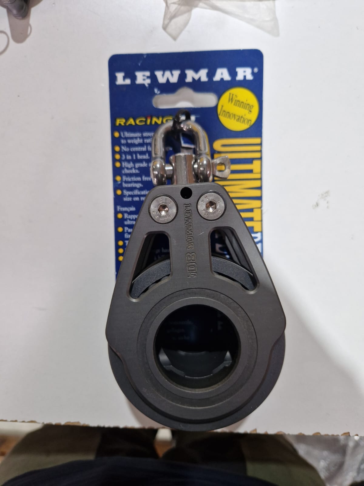 Lewmar 80 mm LL dvigubas blokas