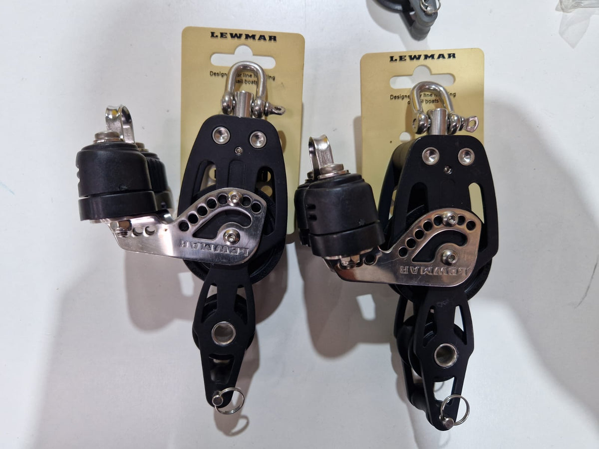 Lewmar HTX 50 mm fiddle blokas su beketu ir kumšteliu