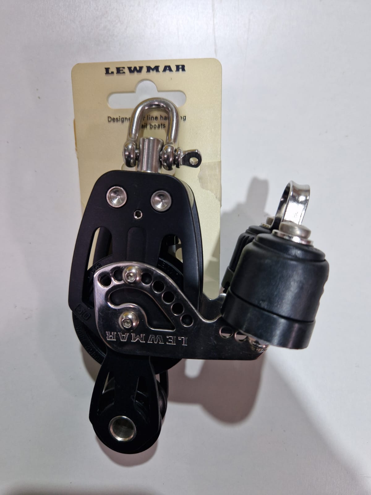 Lewmar HTX 50 mm fiddle blokas su beketu ir kumšteliu