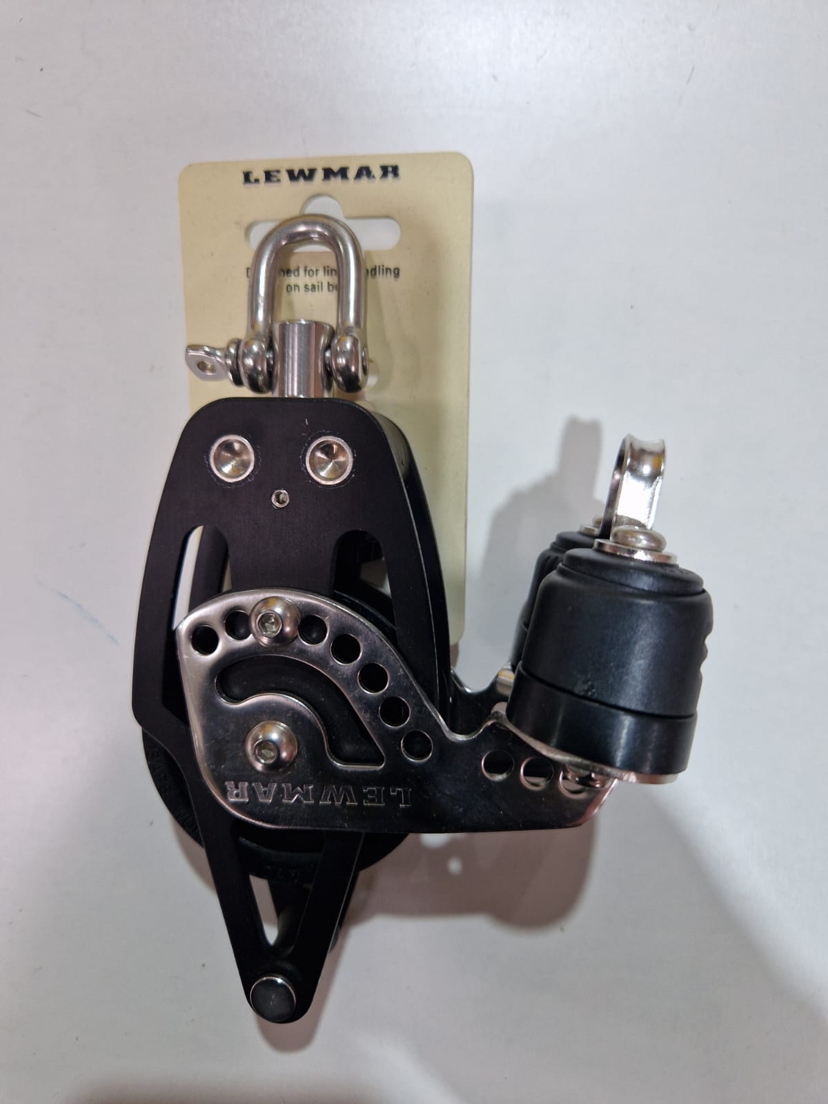 Lewmar HTX 60 mm dvigubas blokas su beketu
