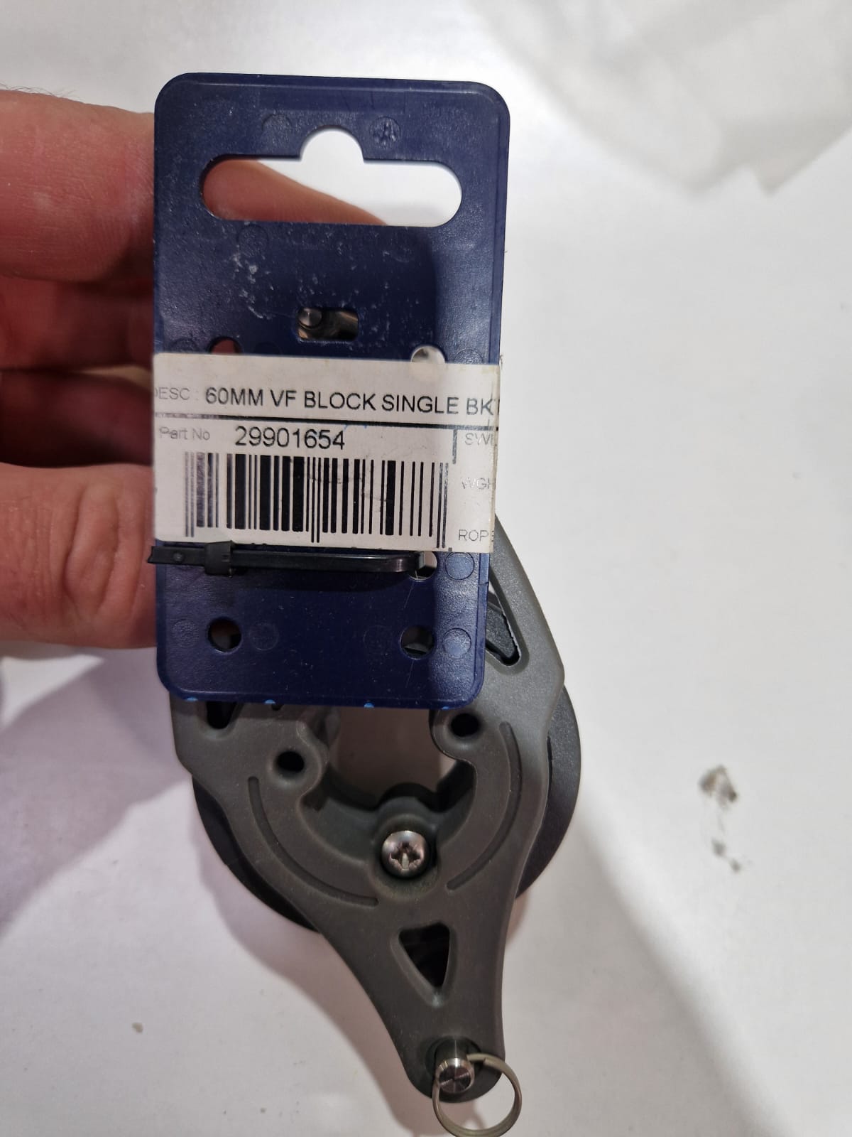 Lewmar 60 mm VF viengubas blokas su beketu