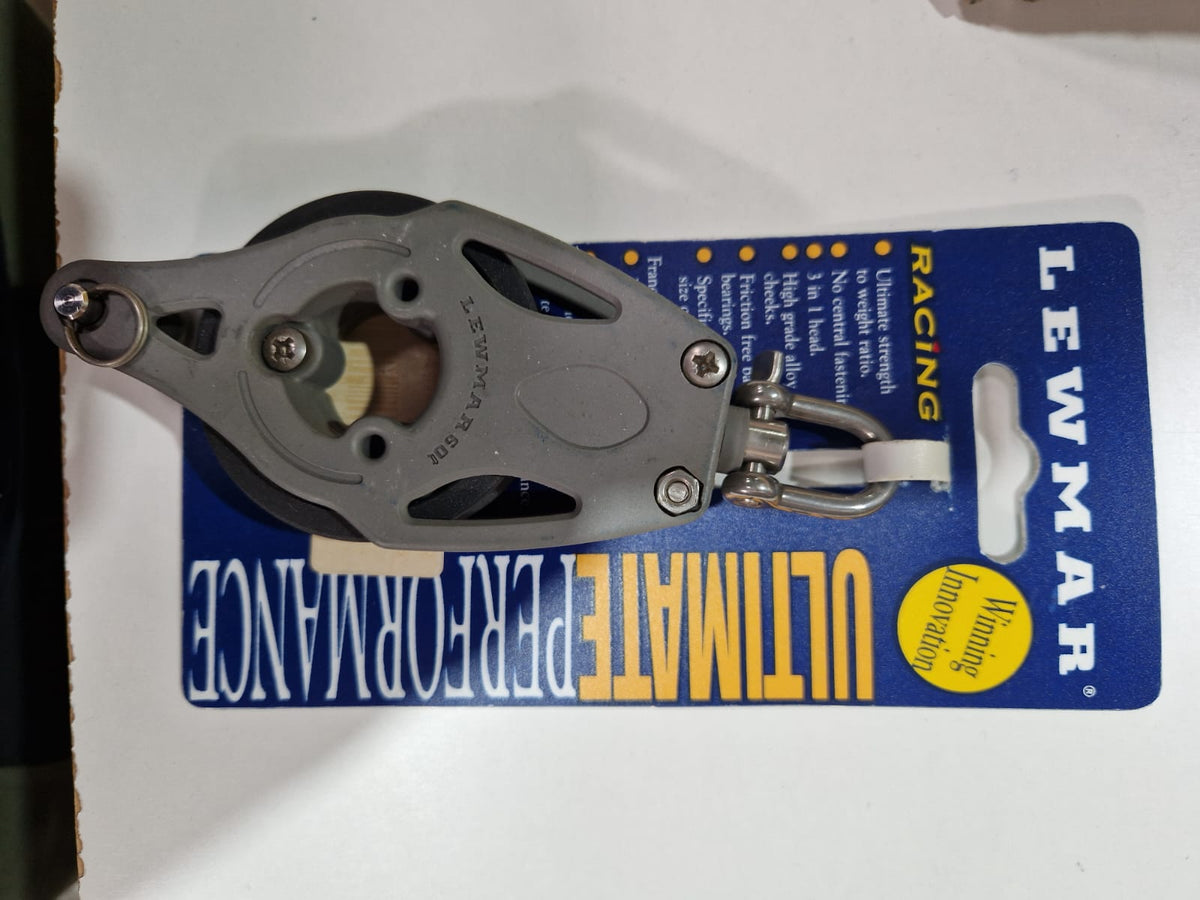 Lewmar 60 mm VF ratchet viengubas blokas su beketu