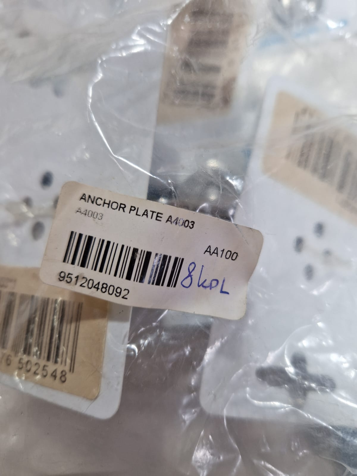Allen A4003 nerūdijančio plieno tvirtinimo plokštelė