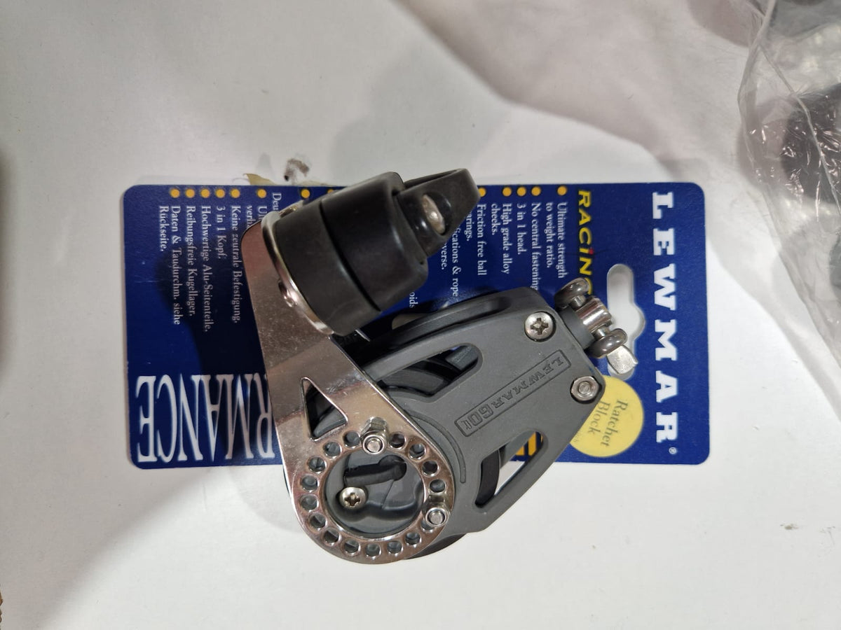 Lewmar 60 mm VF ratchet viengubas blokas su kumšteliu