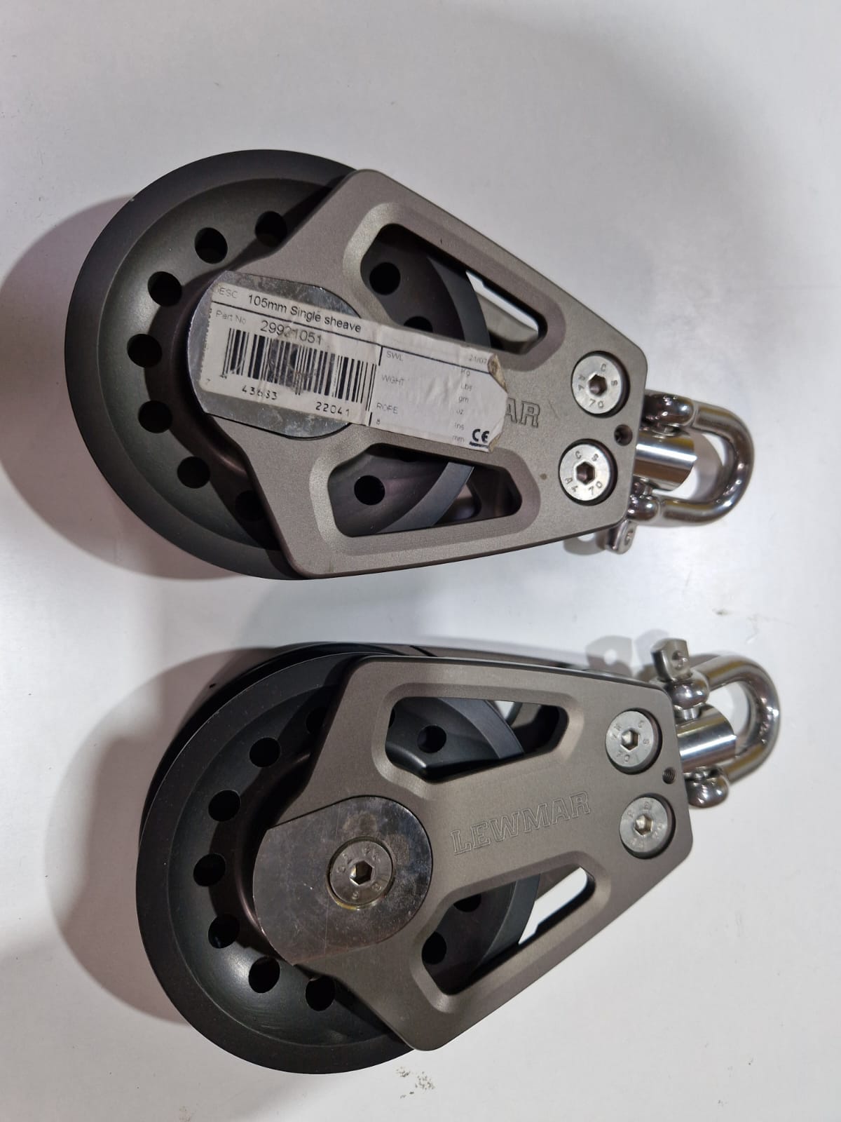 Lewmar 105 mm viengubas skriemulys