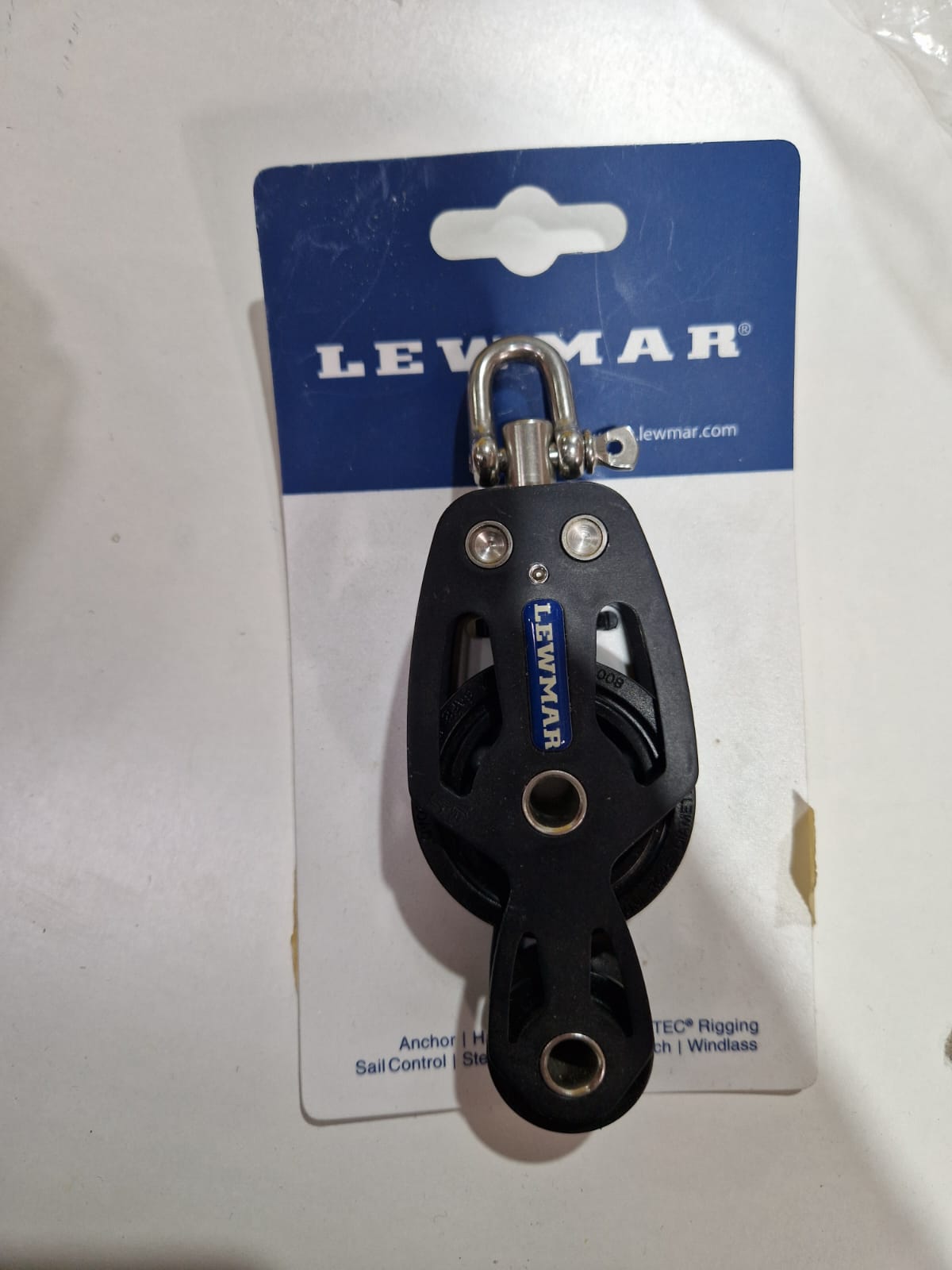 Lewmar 60 mm VF viengubas blokas su beketu
