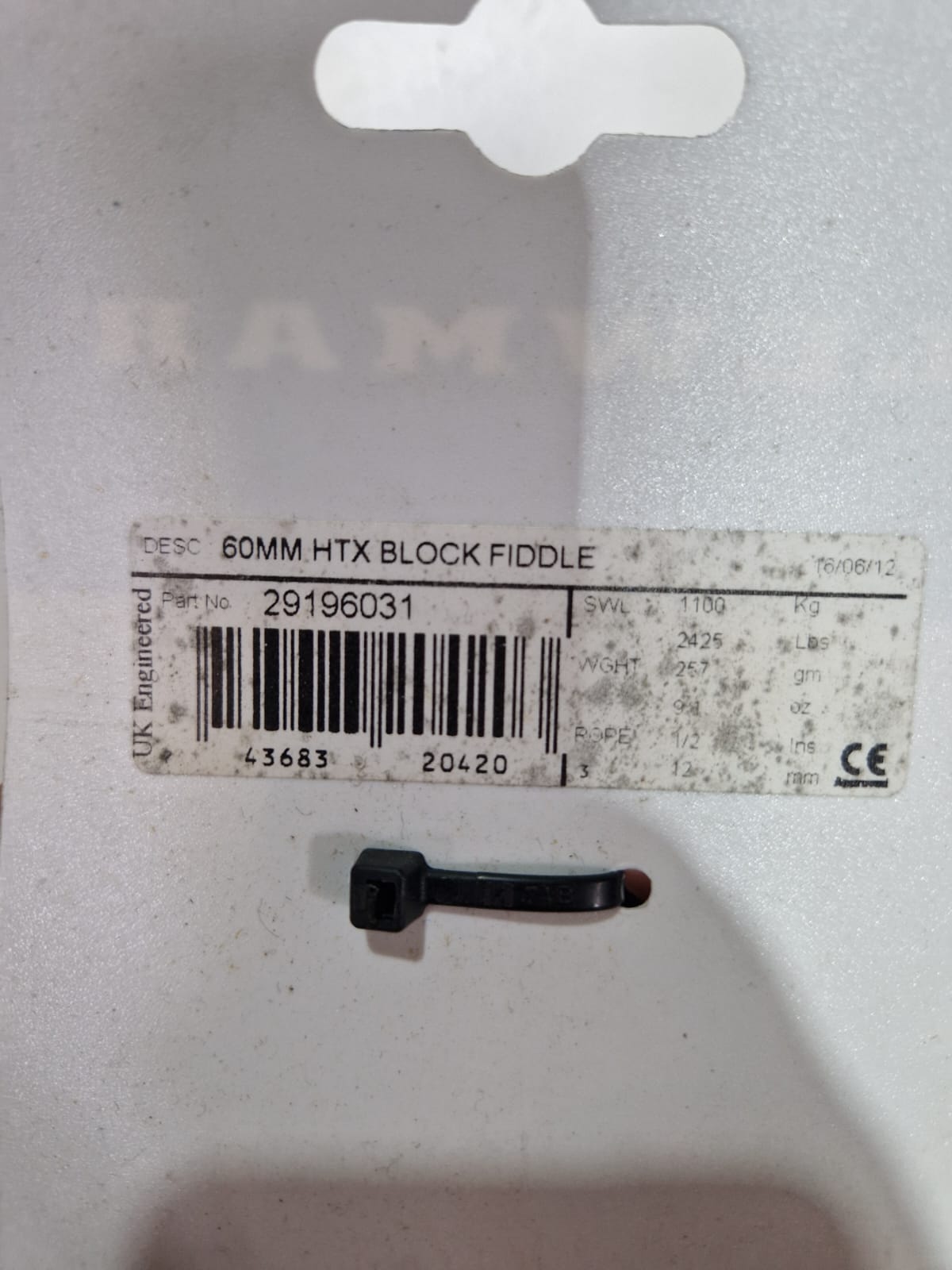 Lewmar HTX 50 mm fiddle blokas