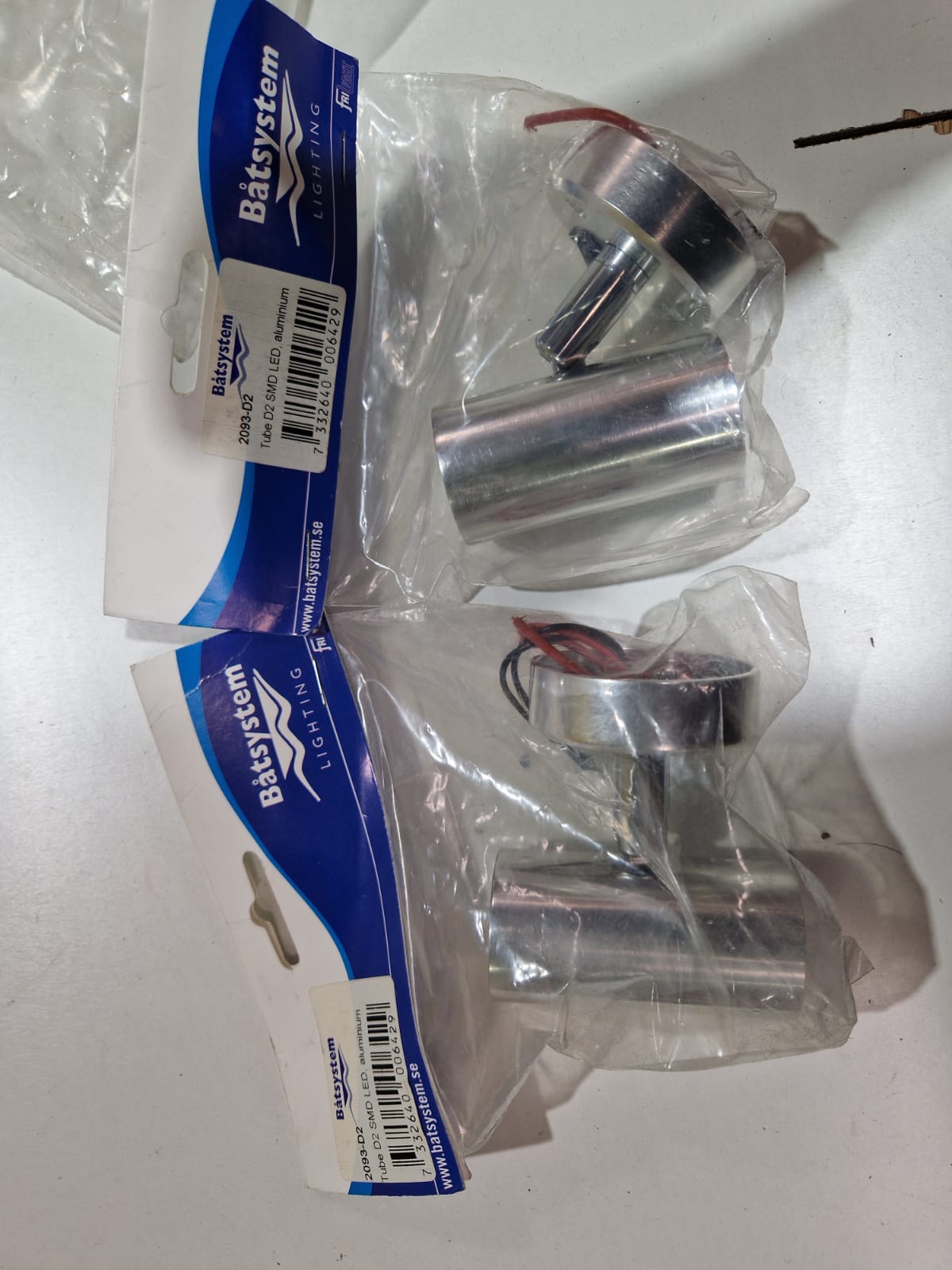 Båtsystem Tube D2 SMD LED šviestuvas, aliuminis