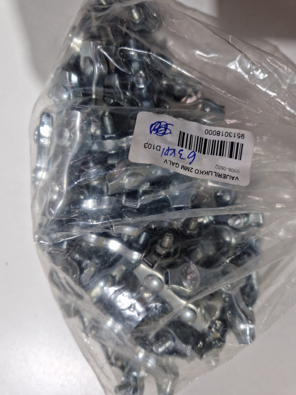 Trosų spaustukas Duplex 3 mm, cinkuotas