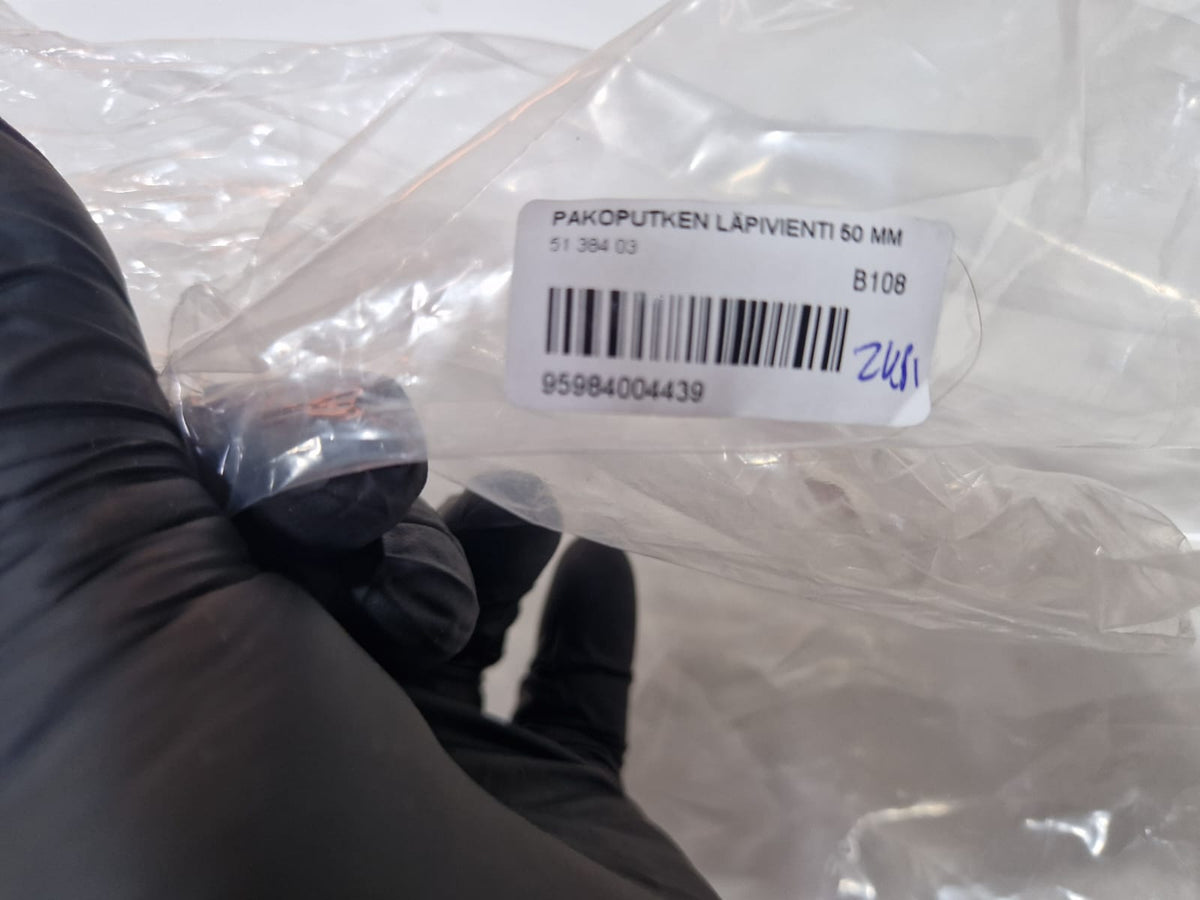 Veidrodiniu blizgesiu poliruotas AISI 316 išmetimo vamzdis Ø 50 mm