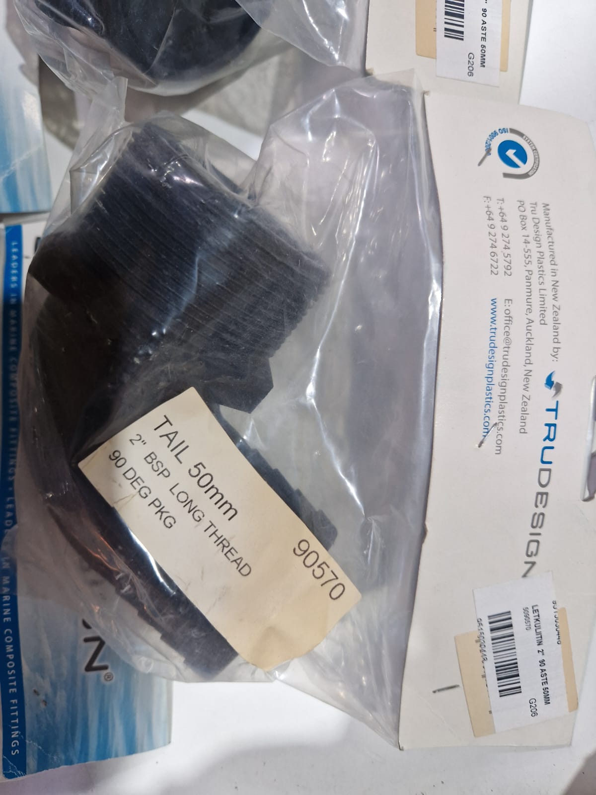 Trudesign žarnos antgalis 50 mm 2" su ilgu sriegiu 90570