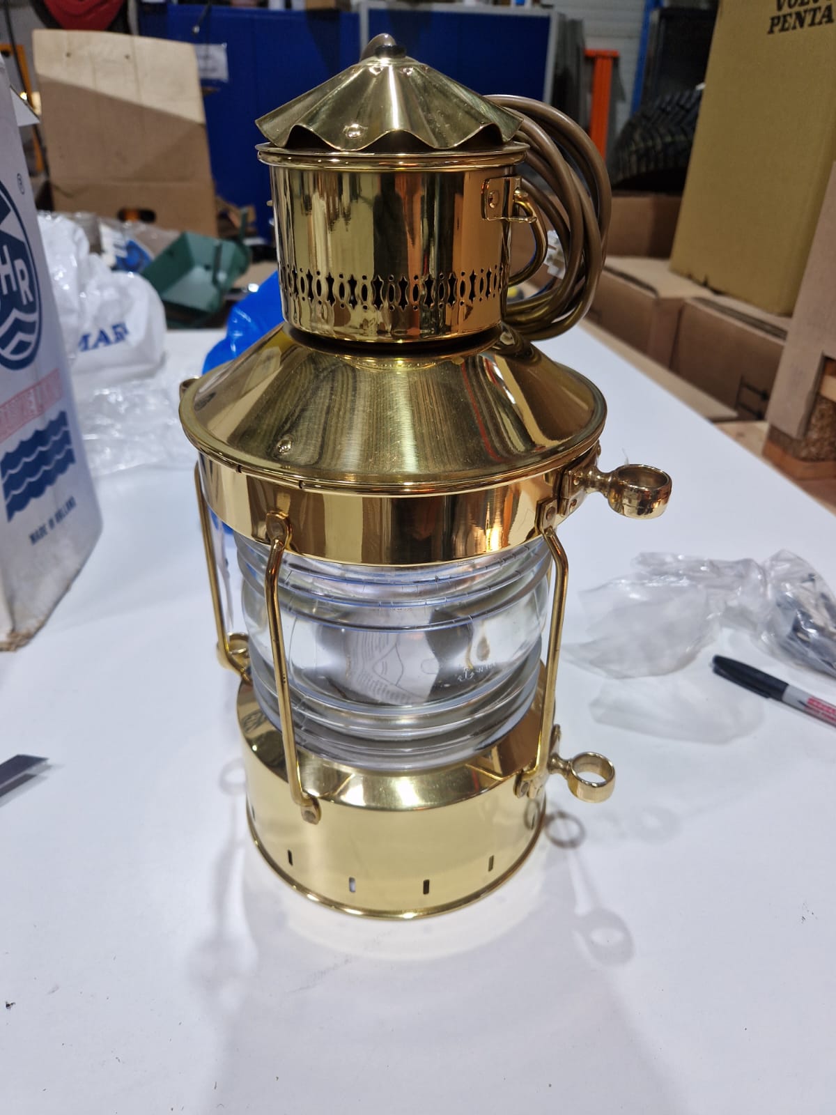 Žalvarinis inkarinis žibintas 6" 8603/E